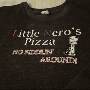 Little Nero's Pizza Black Sweater
